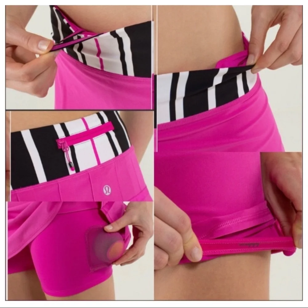 Lululemon Run Pace Setter Skirt Paris Perfection Traverse Stripe
